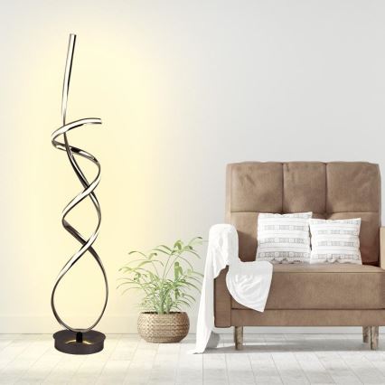 Himmennettävä LED-lattiavalaisin LED/80W/230V 3000-6500K + kauko-ohjaus