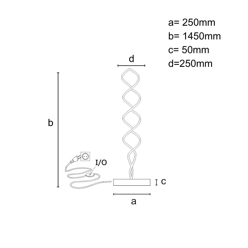 Himmennettävä LED-lattiavalaisin LED/90W/230V 3000-6500K + kauko-ohjaus
