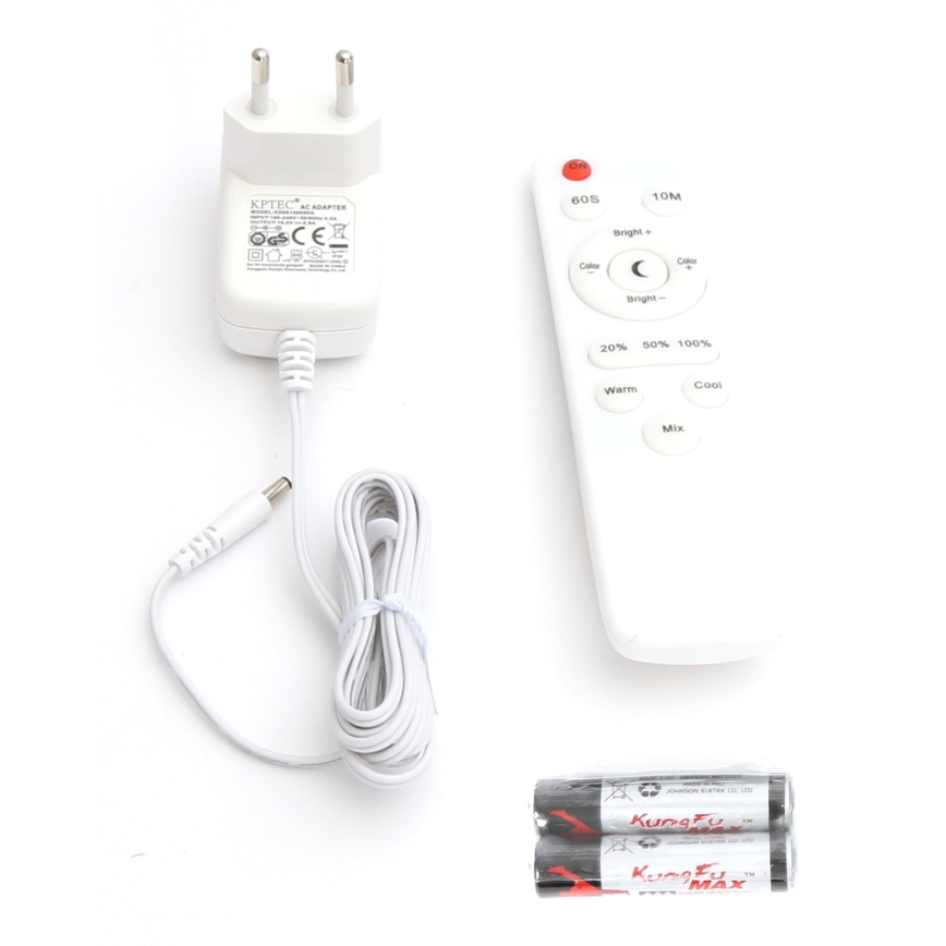 Himmennettävä LED-lattiavalaisin LED/9W/230V 3000-6500K valkoinen + kauko-ohjaus