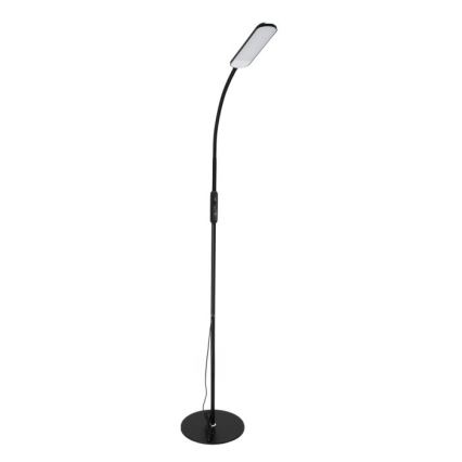 Himmennettävä LED-lattiavalaisin TEILO LED/10W/230V 3000/4000/6500K musta + kauko-ohjaus