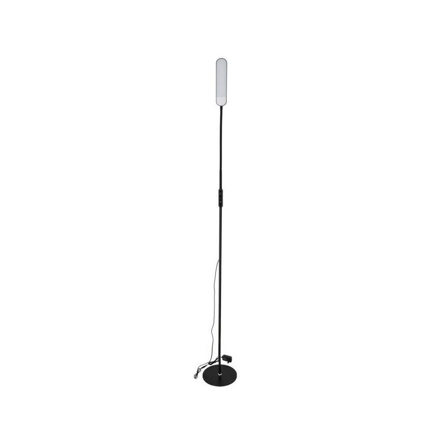 Himmennettävä LED-lattiavalaisin TEILO LED/10W/230V 3000/4000/6500K musta + kauko-ohjaus