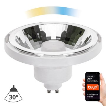 Himmennettävä LED-polttimo AR111 GU10/10W/230V 3000-6500K Wi-Fi Tuya 30° valkoinen