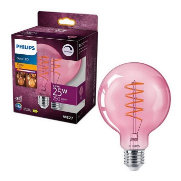 Himmennettävä LED-polttimo DECO Philips G93 E27/4,5W/230V 1800K