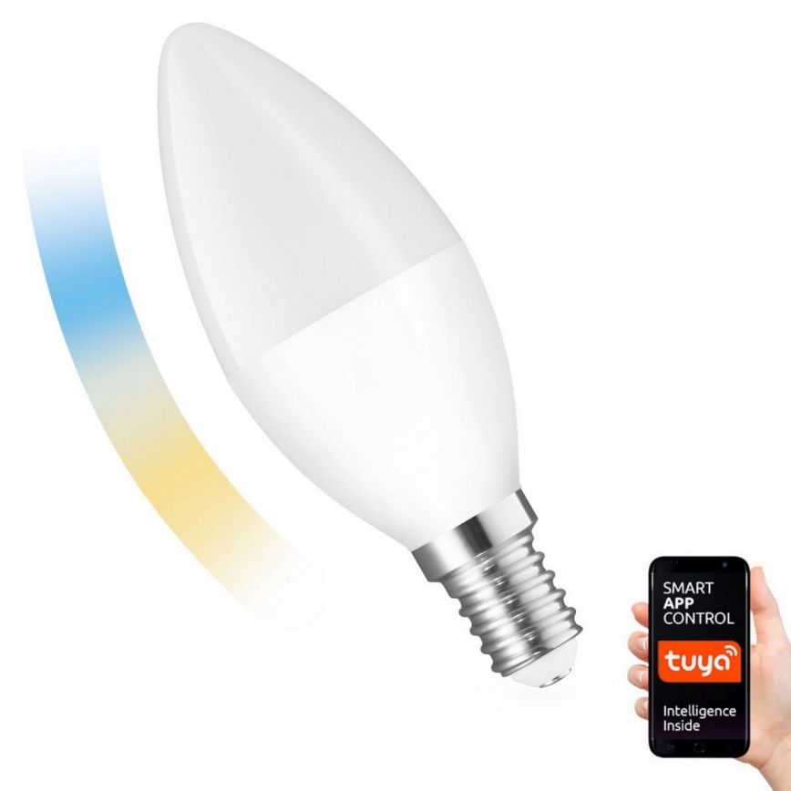 Himmennettävä LED-polttimo E14/5W/230V 2700-6500K Wi-Fi Tuya