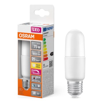 Himmennettävä LED-polttimo E27/11W/230V 2700K CRI 90 - Osram