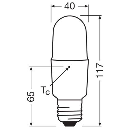 Himmennettävä LED-polttimo E27/11W/230V 2700K CRI 90 - Osram