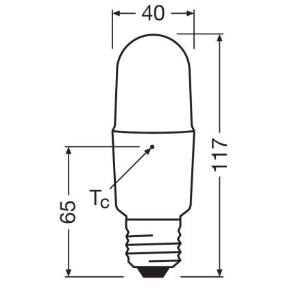 Himmennettävä LED-polttimo E27/11W/230V 6500K CRI 90 - Osram