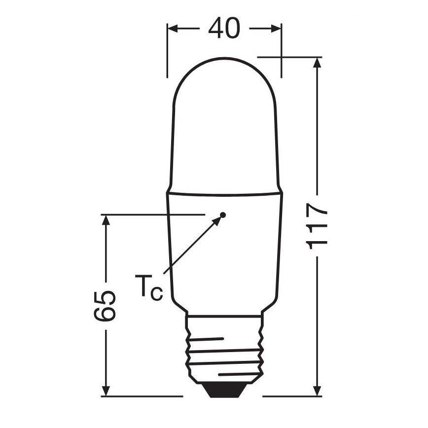 Himmennettävä LED-polttimo E27/11W/230V 6500K CRI 90 - Osram