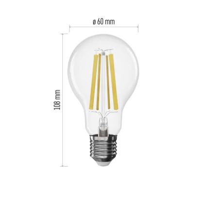 Himmennettävä LED-polttimo FILAMENT A60 E27/11W/230V 2700K