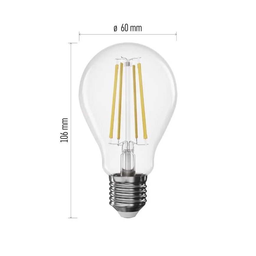 Himmennettävä LED-polttimo FILAMENT A60 E27/7,5W/230V 4000K