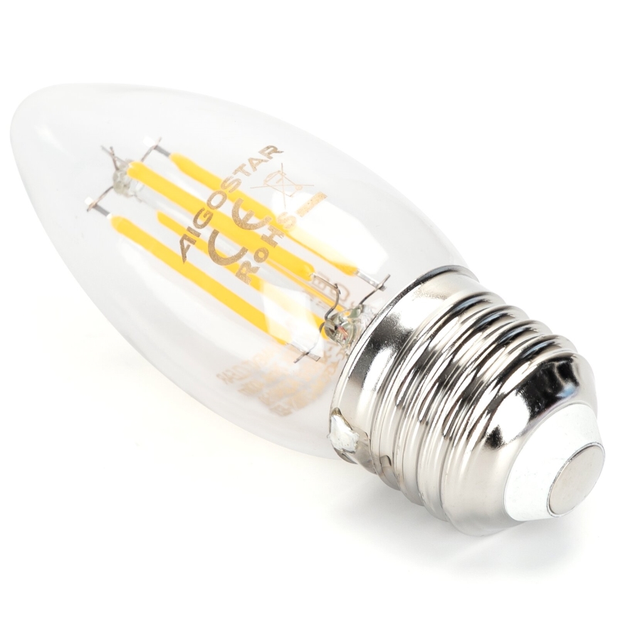 Himmennettävä LED-polttimo FILAMENT C35 E27/4W/230V 2700K - Aigostar