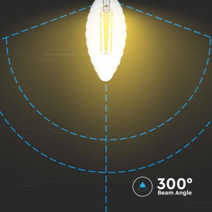 Himmennettävä LED-polttimo FILAMENT E14/4W/230V 3000K