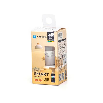 Himmennettävä LED-polttimo FILAMENT G45 E14/6,5W/230V 2700-6500K Wi-Fi - Aigostar