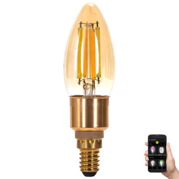 Himmennettävä LED-polttimo FILAMENT MESH Älykäs C35 E14/4,5W/230V 2700-6500K - Aigostar