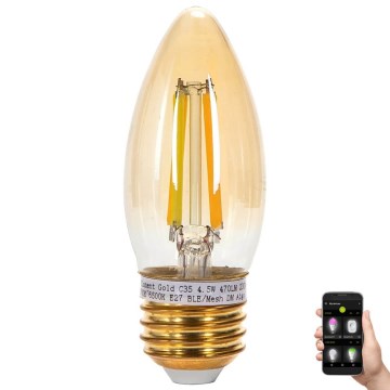 Himmennettävä LED-polttimo FILAMENT MESH Älykäs C35 E27/4,5W/230V 2700-6500K - Aigostar