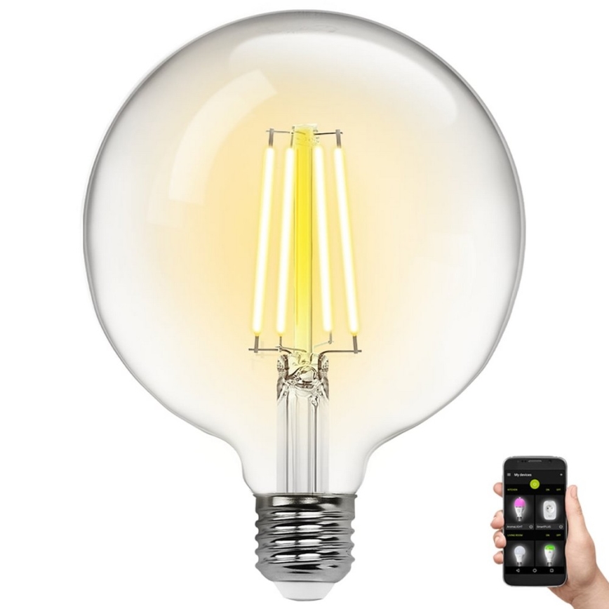 Himmennettävä LED-polttimo FILAMENT MESH Älykäs G125 E27/6W/230V 2700-6500K - Aigostar