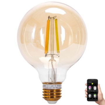 Himmennettävä LED-polttimo FILAMENT MESH Älykäs G95 E27/6W/230V 2700-6500K - Aigostar