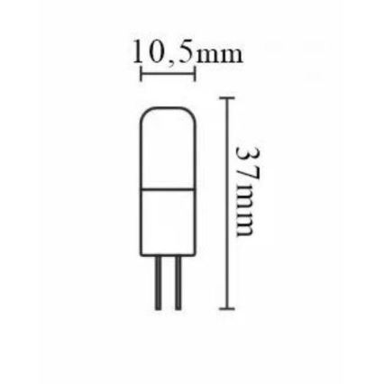 Himmennettävä LED-polttimo G4/2W/12V 4000K