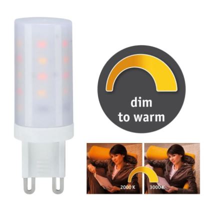 Himmennettävä LED-polttimo G9/4W/230V 2000-3000K - Paulmann 28819