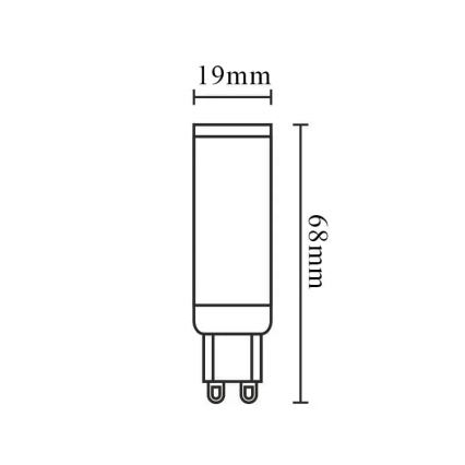 Himmennettävä LED-polttimo G9/6W/230V 6000K