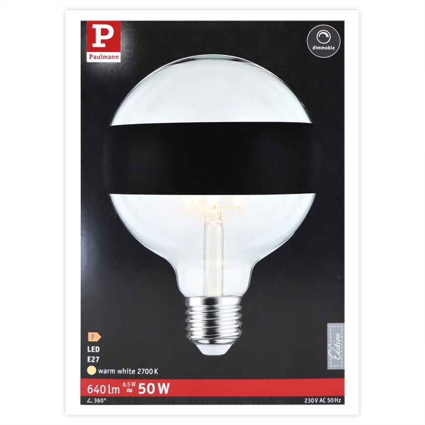 Himmennettävä LED-polttimo GLOBE E27/6,5W/230V 2700K - Paulmann 28682