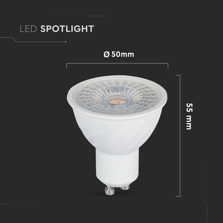 Himmennettävä LED-polttimo GU10/6W/230V 3000K 110°