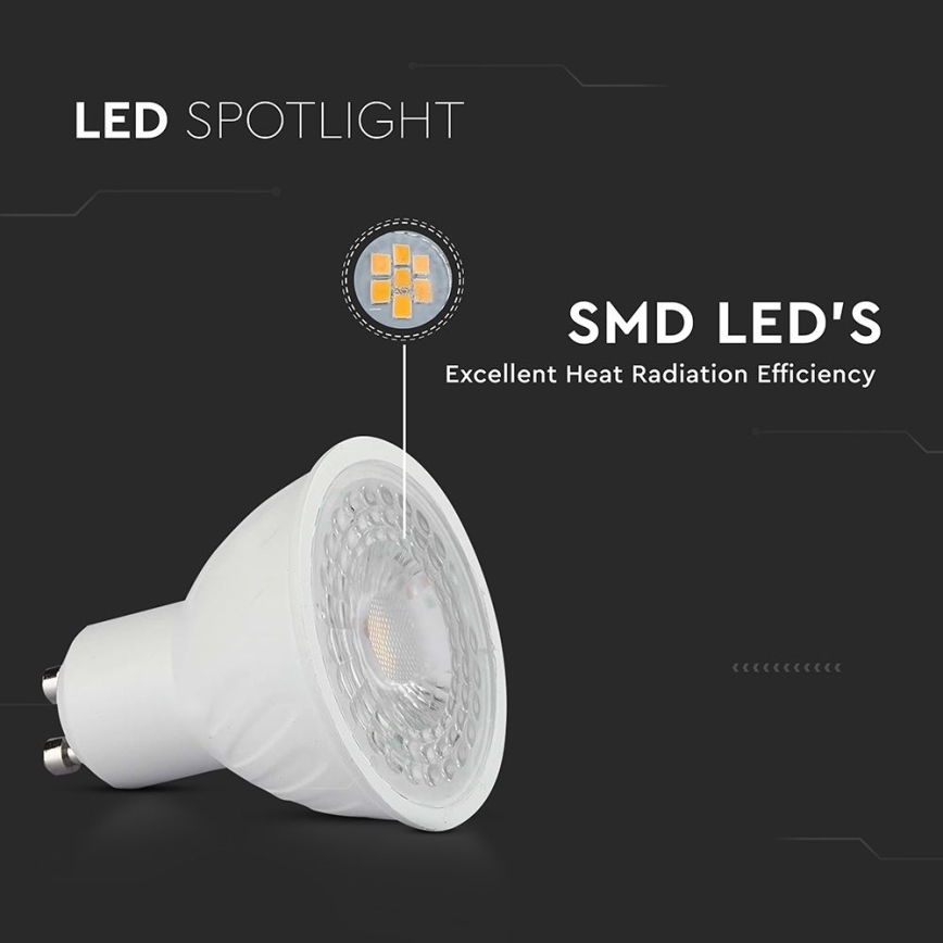 Himmennettävä LED-polttimo GU10/6W/230V 6500K 38°