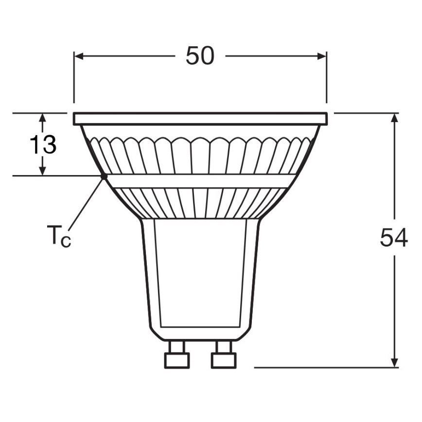 Himmennettävä LED-polttimo PAR16 GU10/4,7W/230V 4000K 36° CRI 90 - Osram