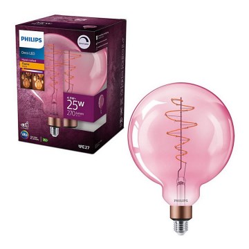 Himmennettävä LED-polttimo Philips DECO G200 E27/4,5W/230V 1800K