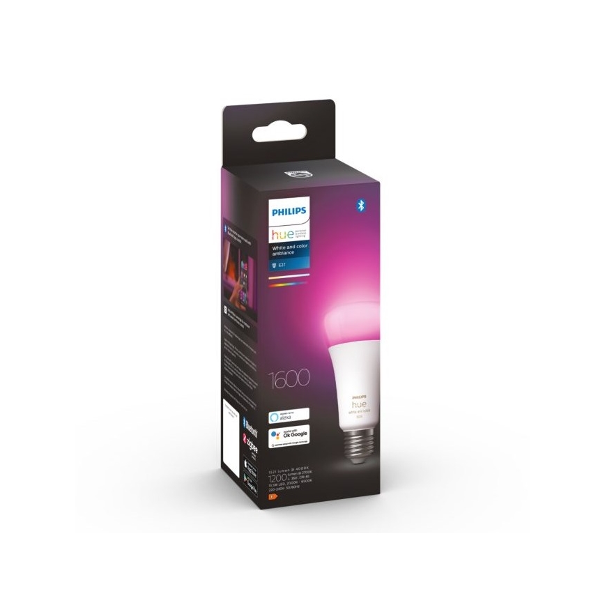 Himmennettävä LED-polttimo Philips Hue White And Color Ambiance A67 E27/13,5W/230V 2000-6500K