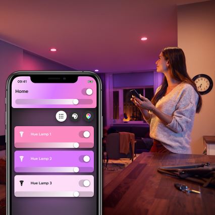 Himmennettävä LED-polttimo Philips Hue White and Color Ambiance E27/6,5W/230V 2000-6500K