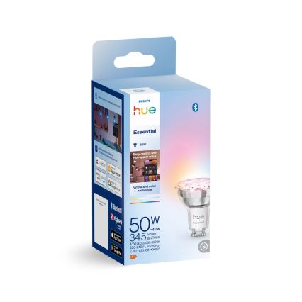 LED-himmennettävä polttimo Philips Hue White And Color Ambiance Essential GU10/4,7W/230V 2200-6500K