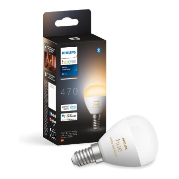 Himmennettävä LED-polttimo Philips Hue WHITE AMBIANCE P45 E14/5,1W/230V 2200-6500K