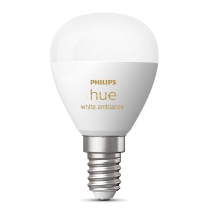 Himmennettävä LED-polttimo Philips Hue WHITE AMBIANCE P45 E14/5,1W/230V 2200-6500K