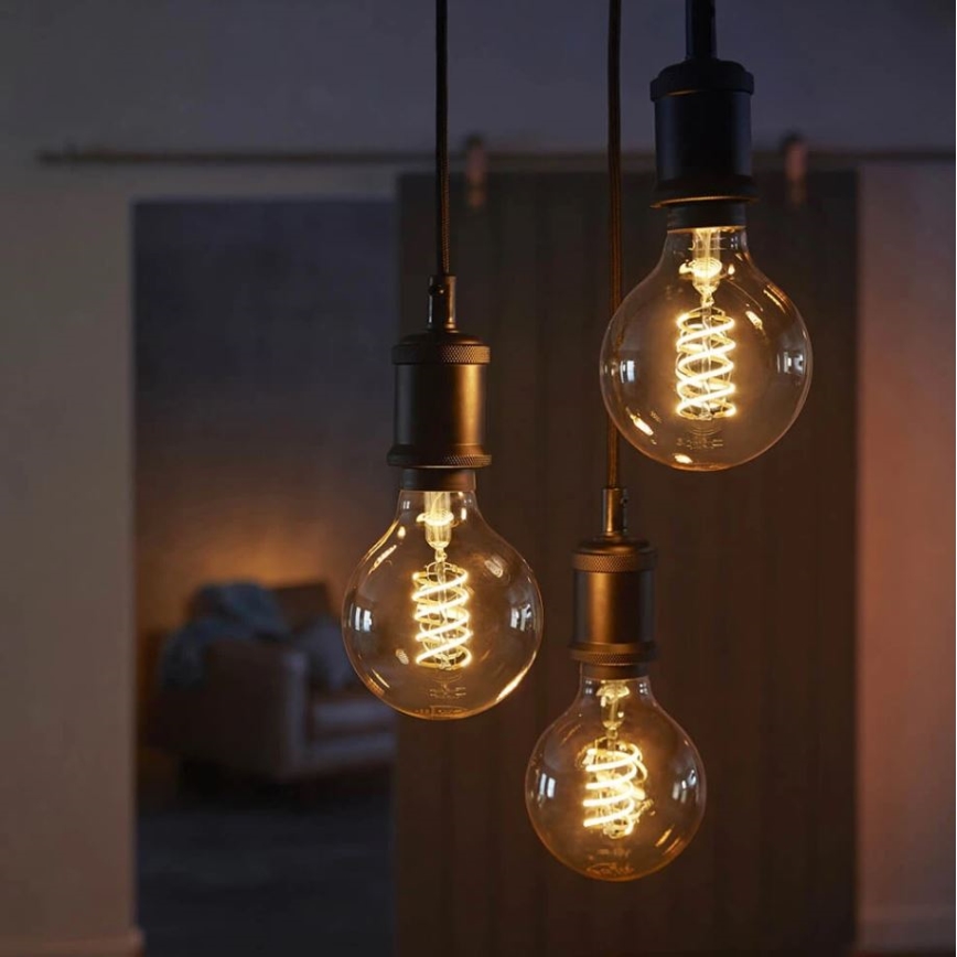 Himmennettävä LED-polttimo Philips Hue WHITE FILAMENT G93 E27/7,2W/230V 2100K