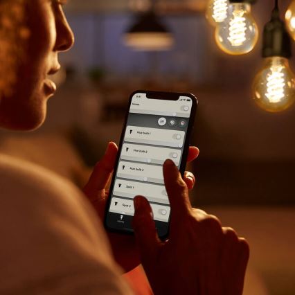 Himmennettävä LED-polttimo Philips Hue WHITE FILAMENT G93 E27/7,2W/230V 2100K