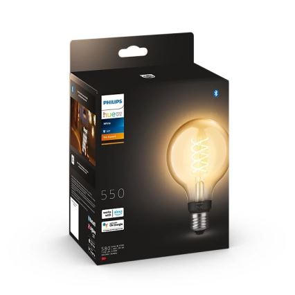 Himmennettävä LED-polttimo Philips Hue WHITE FILAMENT G93 E27/7,2W/230V 2100K