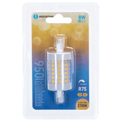 Himmennettävä LED-polttimo R7s/8W/230V 2700K - Aigostar