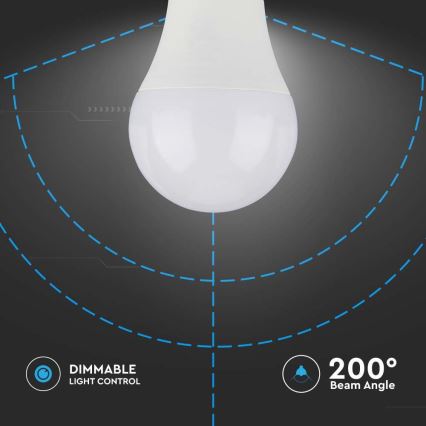 Himmennettävä LED-polttimo SAMSUNG CHIP A60 E27/11W/230V 3000K