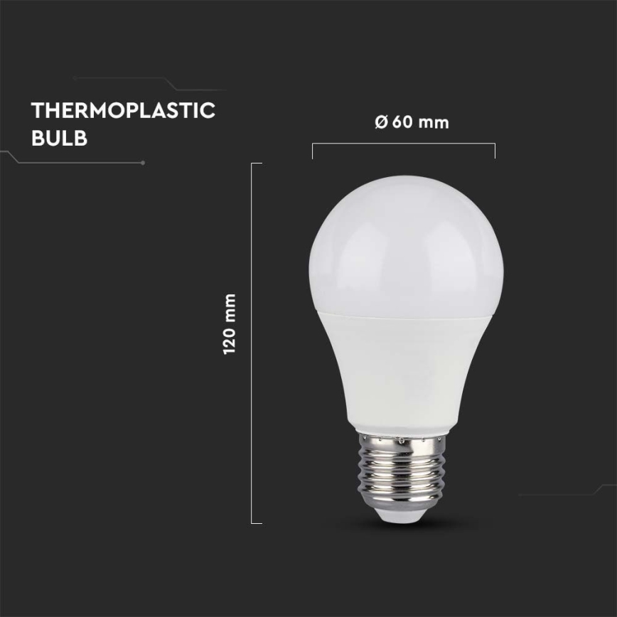 Himmennettävä LED-polttimo SAMSUNG CHIP A60 E27/11W/230V 3000K