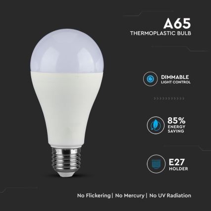 Himmennettävä LED-polttimo SAMSUNG CHIP A65 E27/17W/230V 4000K