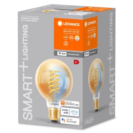 Himmennettävä LED-polttimo SMART+ FILAMENT GLOBE G80 E27/8W/230V 2200-5000K Wi-Fi - Ledvance