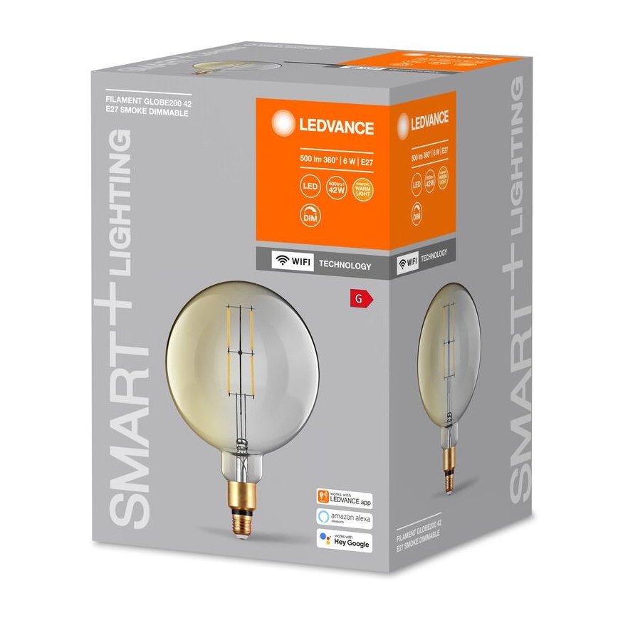 Himmennettävä LED-polttimo SMART+ GLOBE G200 E27/6W/230V 2500K Wi-Fi - Ledvance