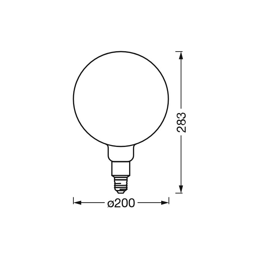 Himmennettävä LED-polttimo SMART+ GLOBE G200 E27/6W/230V 2500K Wi-Fi - Ledvance