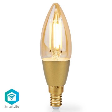Himmennettävä LED-polttimo Smartlife E14/4,9W/230V 1800-3000K Wi-Fi Tuya