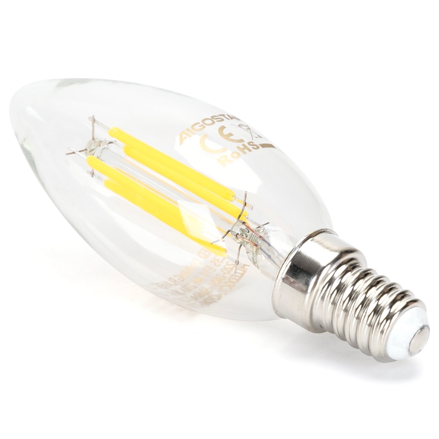 Himmennettävä LED-polttimo VINTAGE C35 E14/4W/230V 6500K - Aigostar