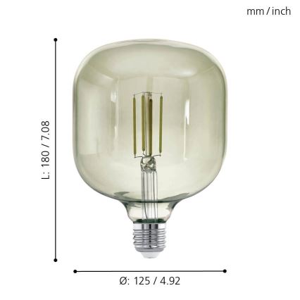 Himmennettävä LED-polttimo VINTAGE E27/4W/230V 3000K  - Eglo 12597