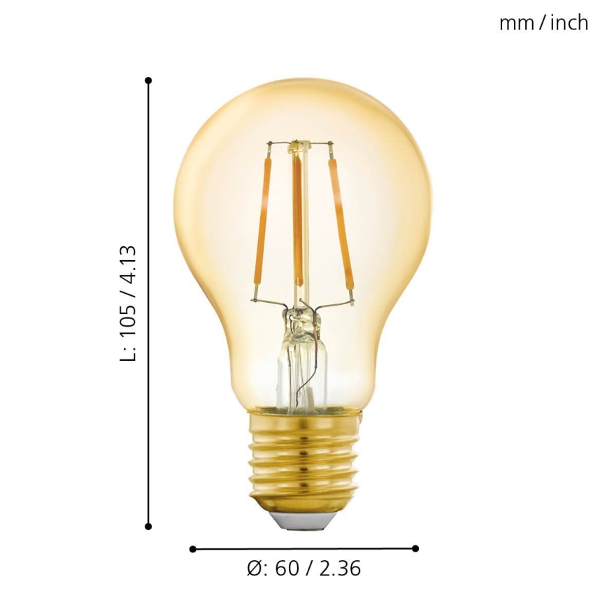 Himmennettävä LED-polttimo VINTAGE E27/5,5W/230V 2200K - Eglo 11864
