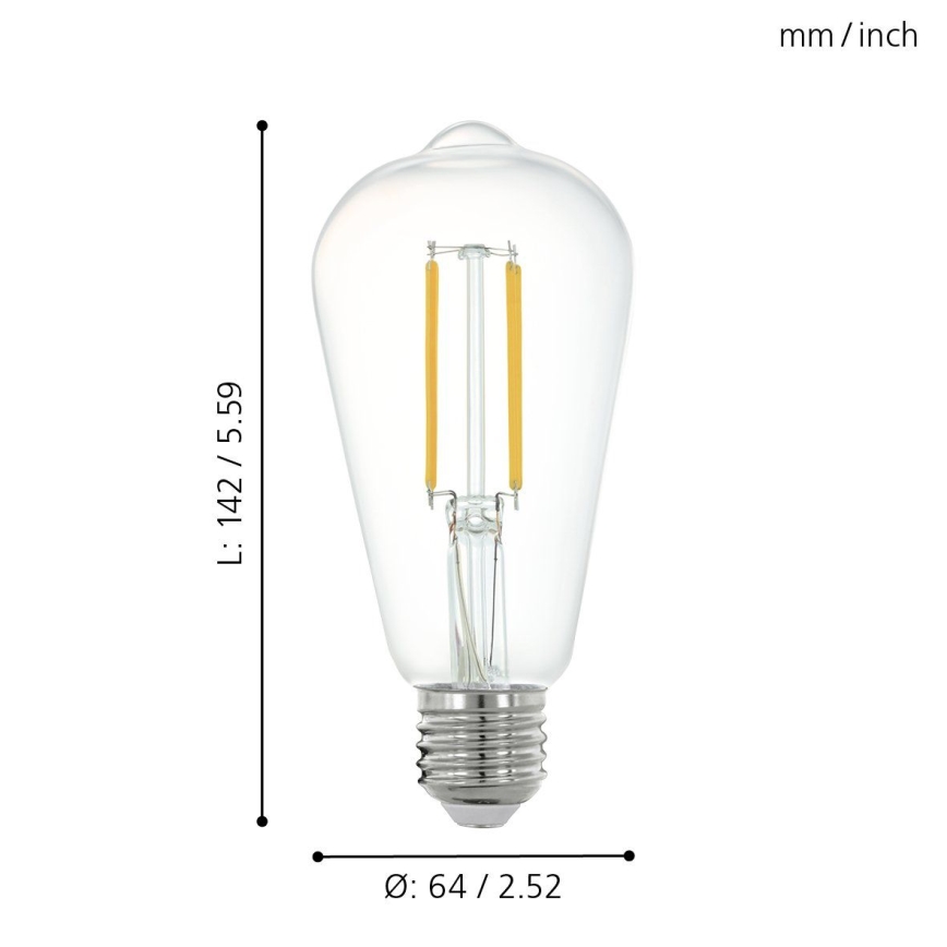 Himmennettävä LED-polttimo VINTAGE E27/6W/230V 2700K - Eglo 11862
