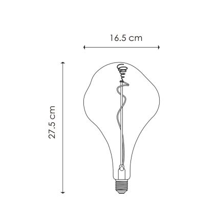 Himmennettävä LED-polttimo VINTAGE EDISON E27/3W/230V 1800K